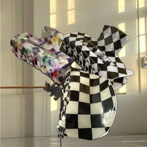 Colorful and Checkered Hair Claw Clips Bundle Add On